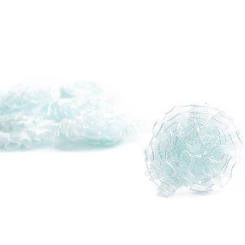 Factory Direct Craft - Wholesale Ribbon – Gift wrapping - 1-1/2" dia Sheer Ribbon Rose Bows (Pack of 6)- Select Color 1