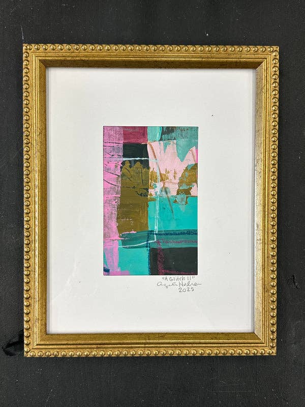 "A Glitch 2" Original Framed Artwork for wholesale by Angela Holman Art