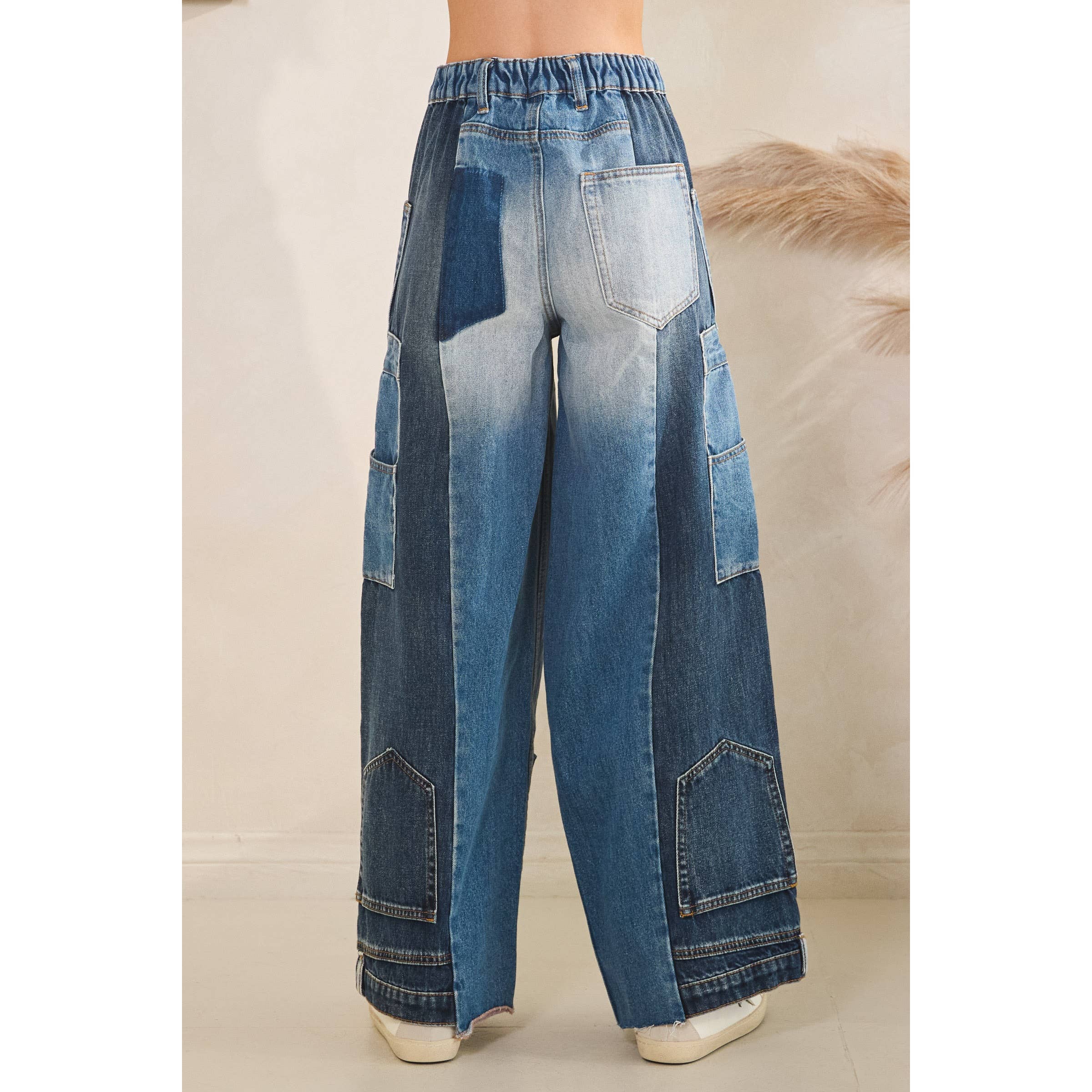 DENIM BLAU UMGEKEHRTER STIL DENIMHOSE für den Großhandel auf Faire9