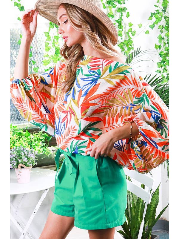 Vine & Love - Wholesale Shorts - Women's - High-Rise Waist Tie 100% Cotton Shorts VP8117820