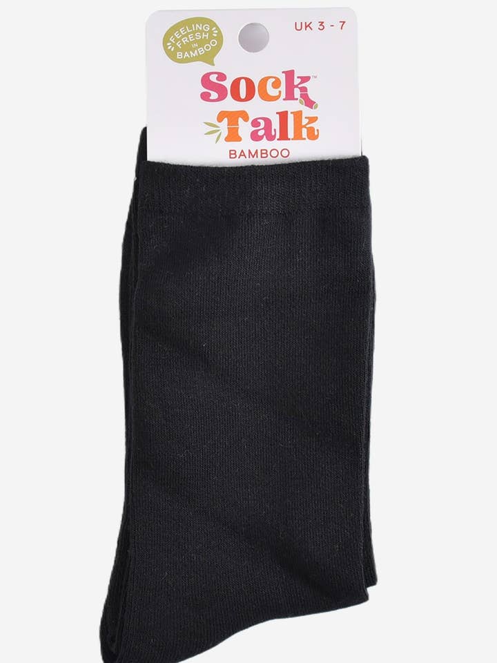 Sock Talk - Vendita all'ingrosso Calzini - Donna - Calzini in bambù da donna - neri