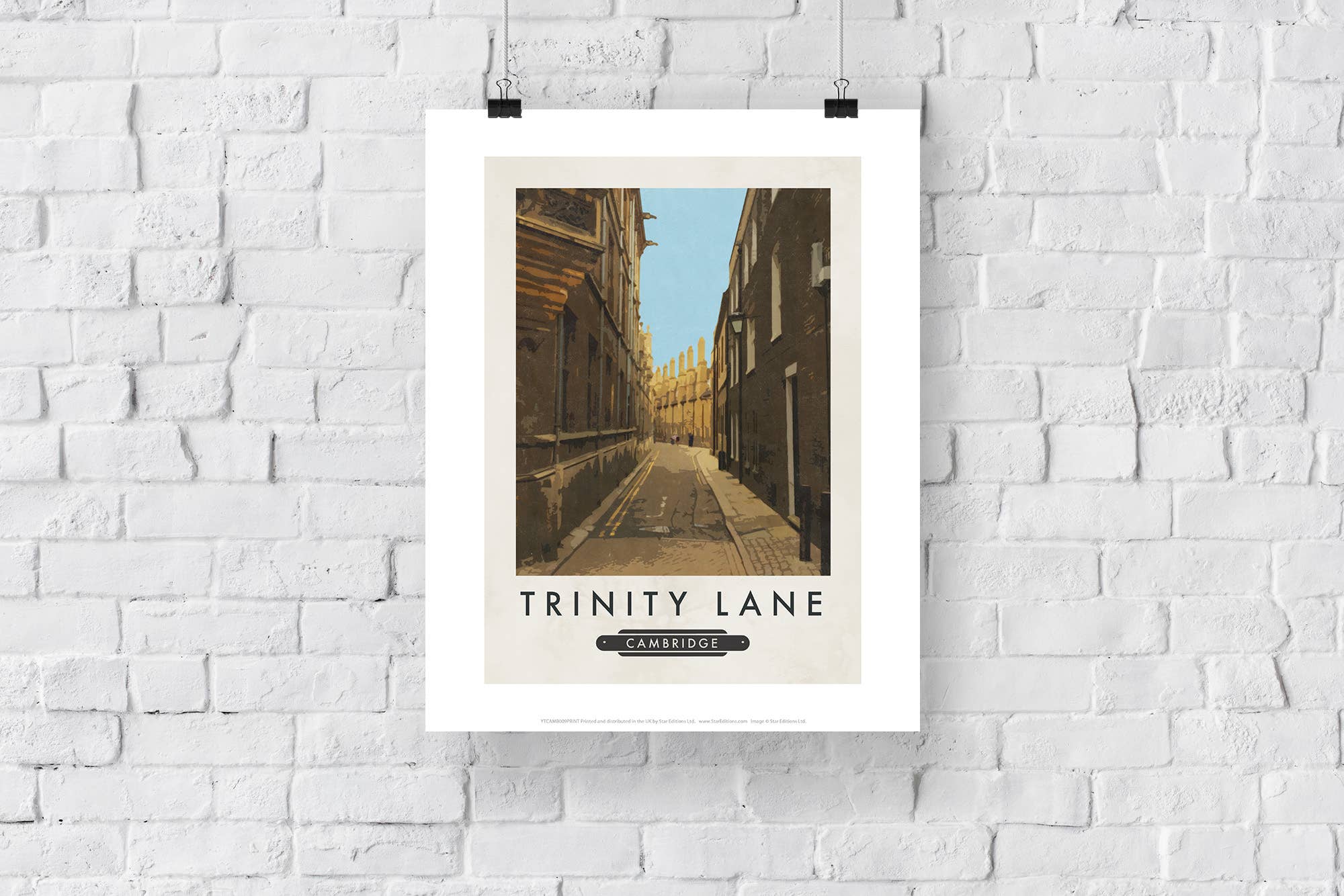 Star Editions – wholesale Art print – Trinity Lane, Cambridge - 11X14” Premium Art Print2