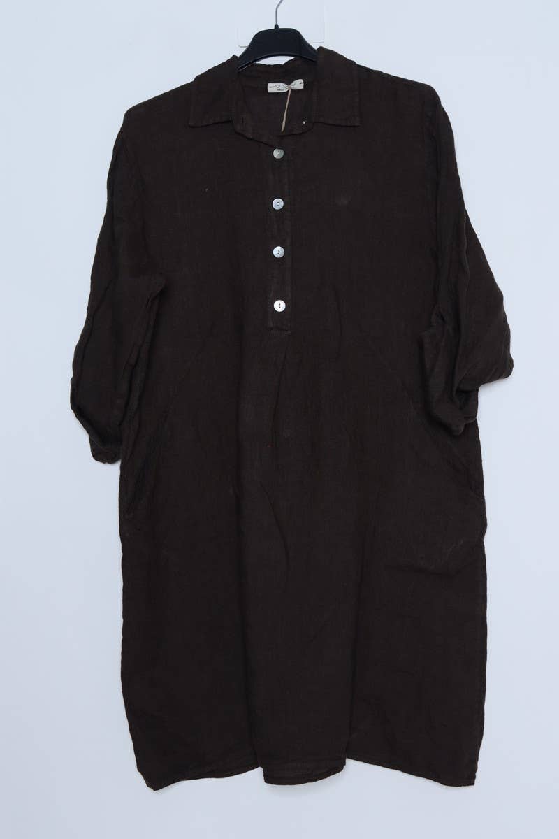 LÉA & LUC – Engroshandel Kjole - Dame – Korte kjoler i 100% hør REF. 135134