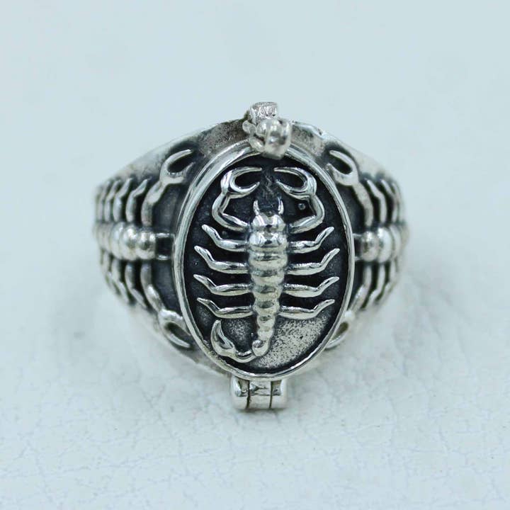 Scorpions Poison Box Ring - Unique Rings for men for wholesale by Silvex Jewelry