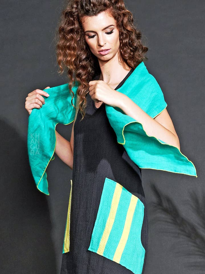 Sciarpa Diamond - Giade-Canarino per la vendita all'ingrosso da parte di Khangura