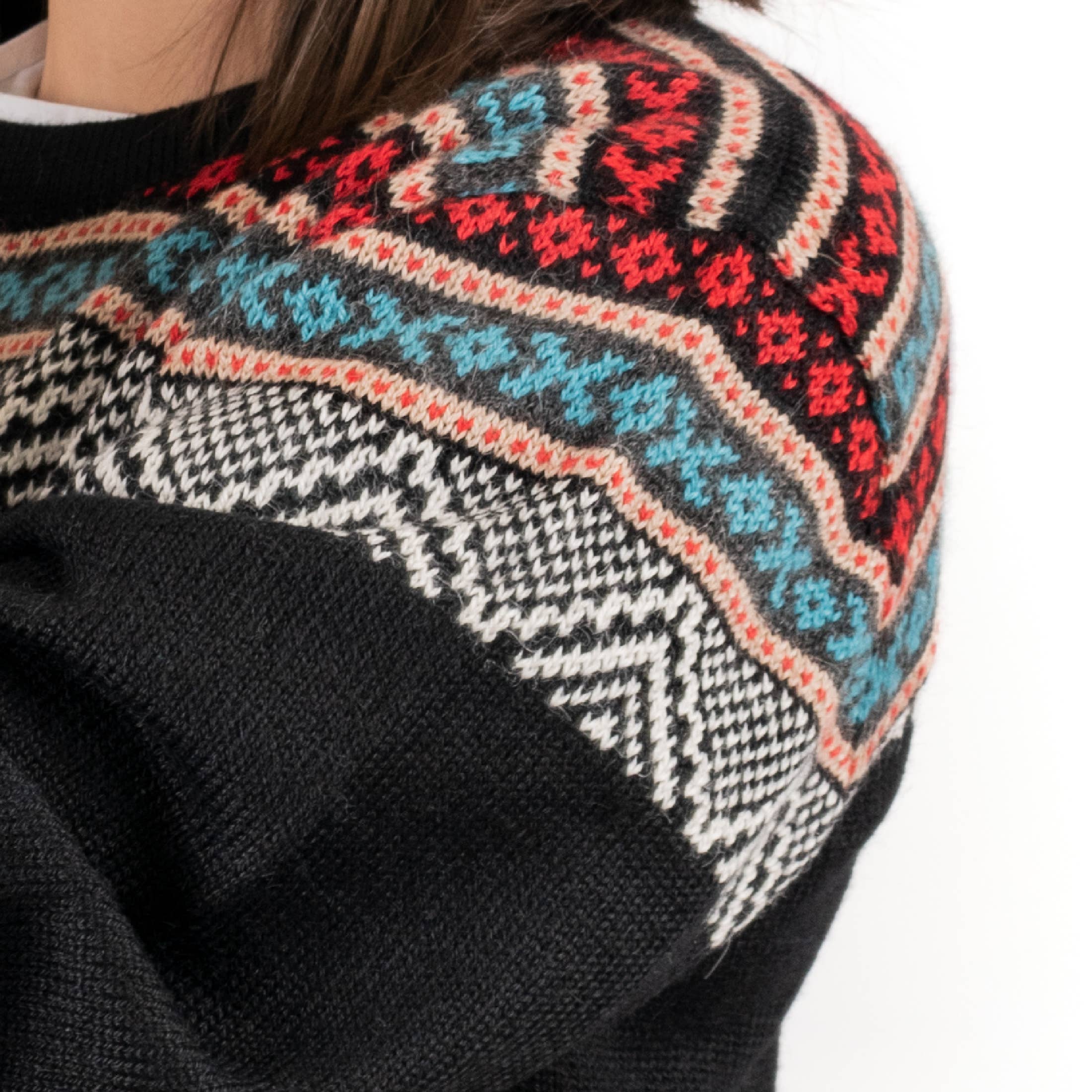 L.A.M Bolivia – wholesale Knitted jumper – Women′s – Alpaca Sweater Andes2