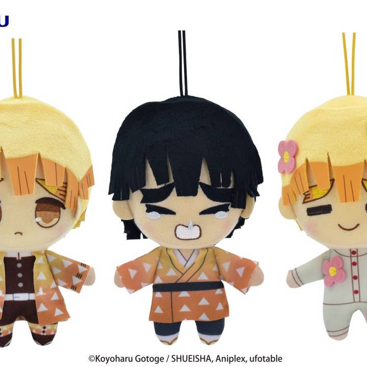 Demon Slayer: Kimetsu no Yaiba Plüschspielzeug-Set, 5 Stück für den Großhandel von Shinjidai