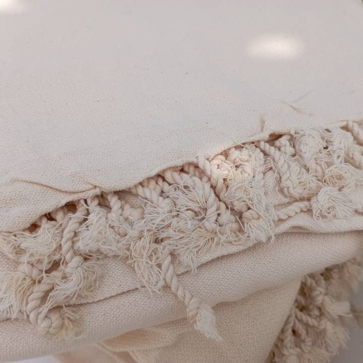 Pamouque - Wholesale Beach Towel - 15 PCS 100% Coton Beige Turkish Towel / Peshtemal 2