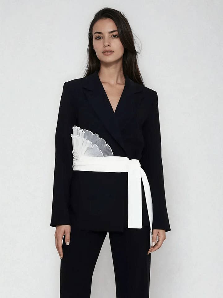 Roset Blazer with Belt for wholesale by Akalia