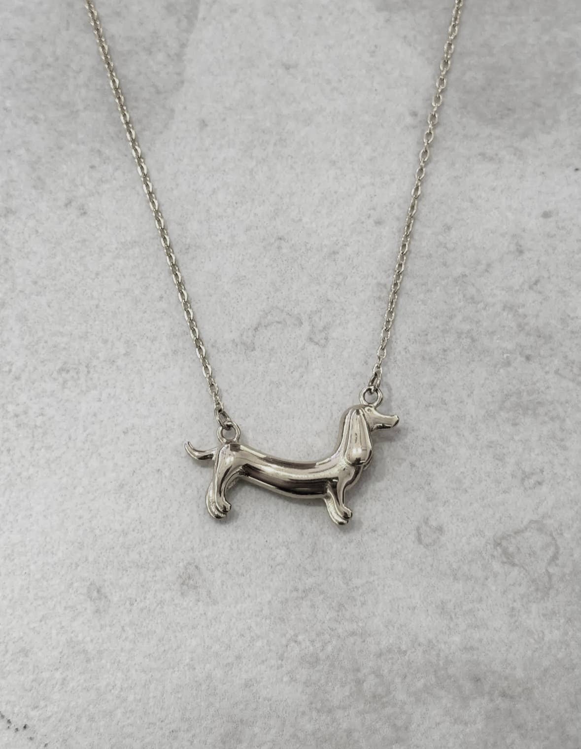 Cassette Barcelona - Wholesale Pendant/Charm Necklace - Dachshund Stainless Steel Necklace1