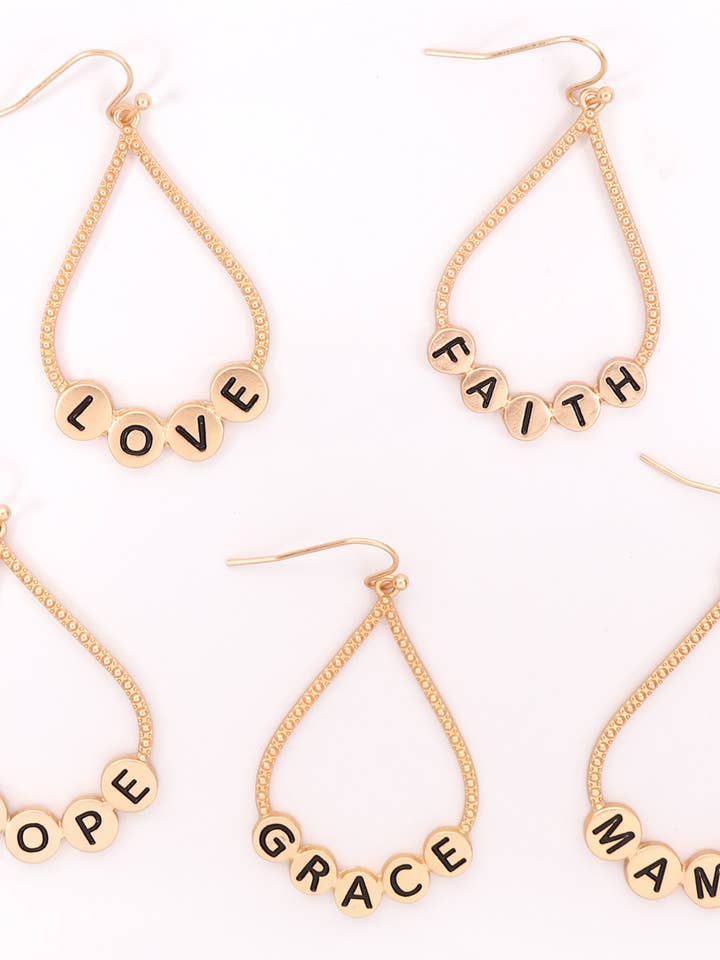 Elegant Charm Teardrop Style Earrings for wholesale by MYS Wholesale Inc