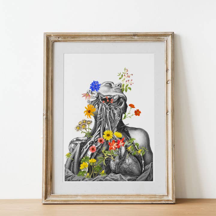 Colourful Flowers Head and Neck Print for wholesale by PRRINT!