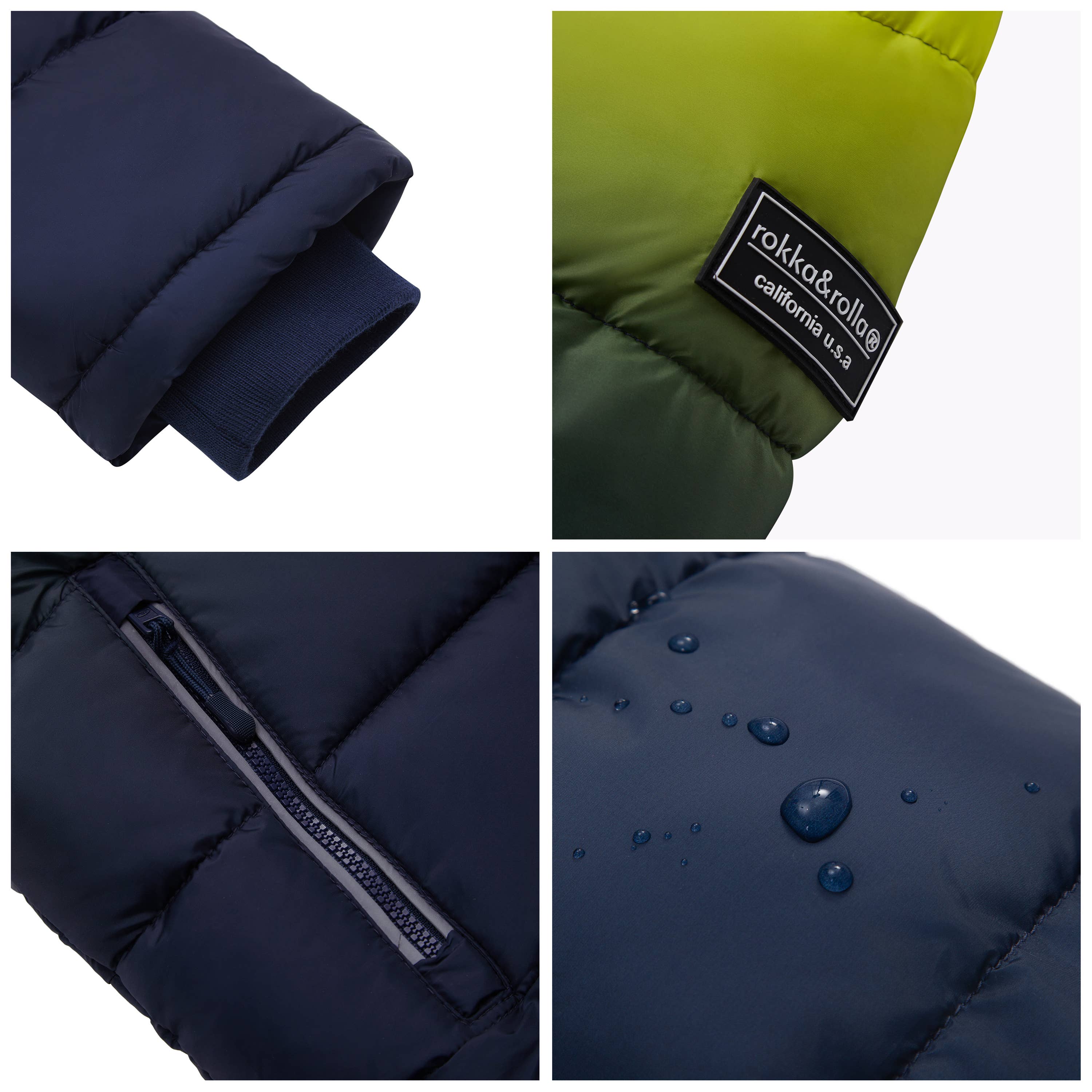 Rokka & Rolla - Wholesale Puffer Jacket - Kids - Boys' Heavy Winter Puffer Coat Bubble Jacket54