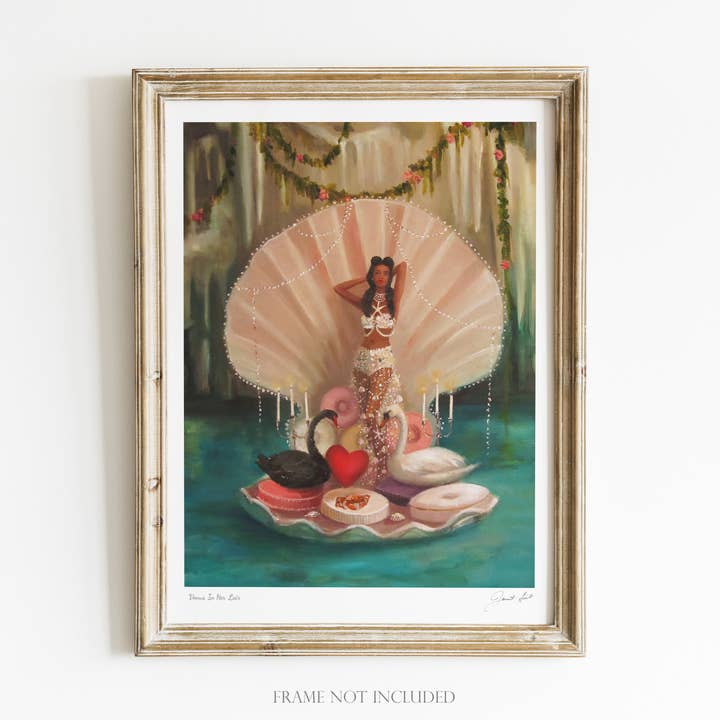 JANET HILL STUDIO - Wholesale Art Print - Venus In Her Lair. Art Print 8.5"x11"0