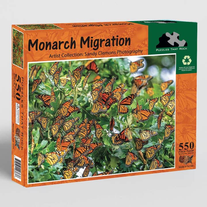 Monarch Migration 550-Piece Puzzle for wholesale by Puzzles That Rock