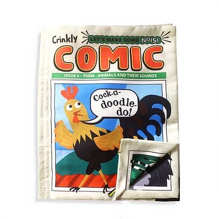 COMIC ISSUE 2 - Farm Sounds for wholesale by Jo & Nic's Crinkly Cloth Books