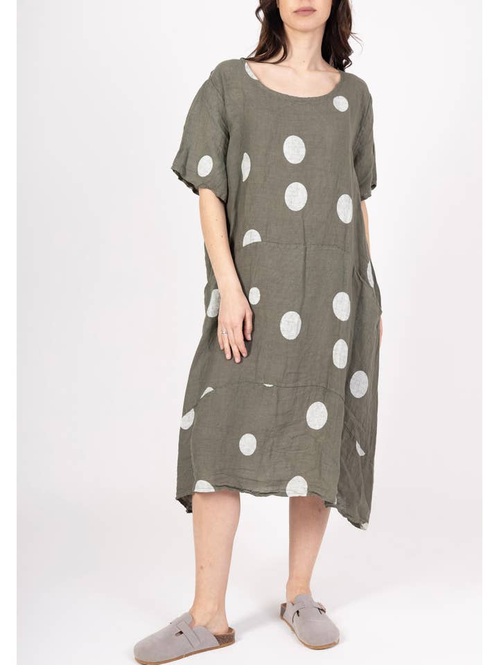 LINEN & COTTON HOUSE - Wholesale Dress - Women's - LINEN DRESS. 17600 SPRING SUMMER CLOTHING40
