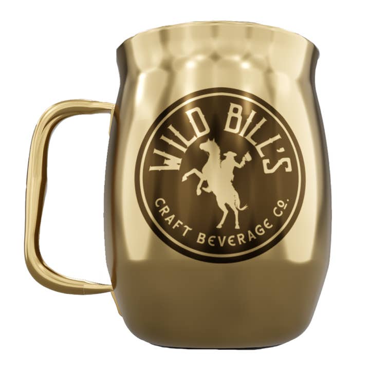 Metallic Gold Insulated Double Barrel for wholesale by Wild Bill’s Craft Beverage Co.