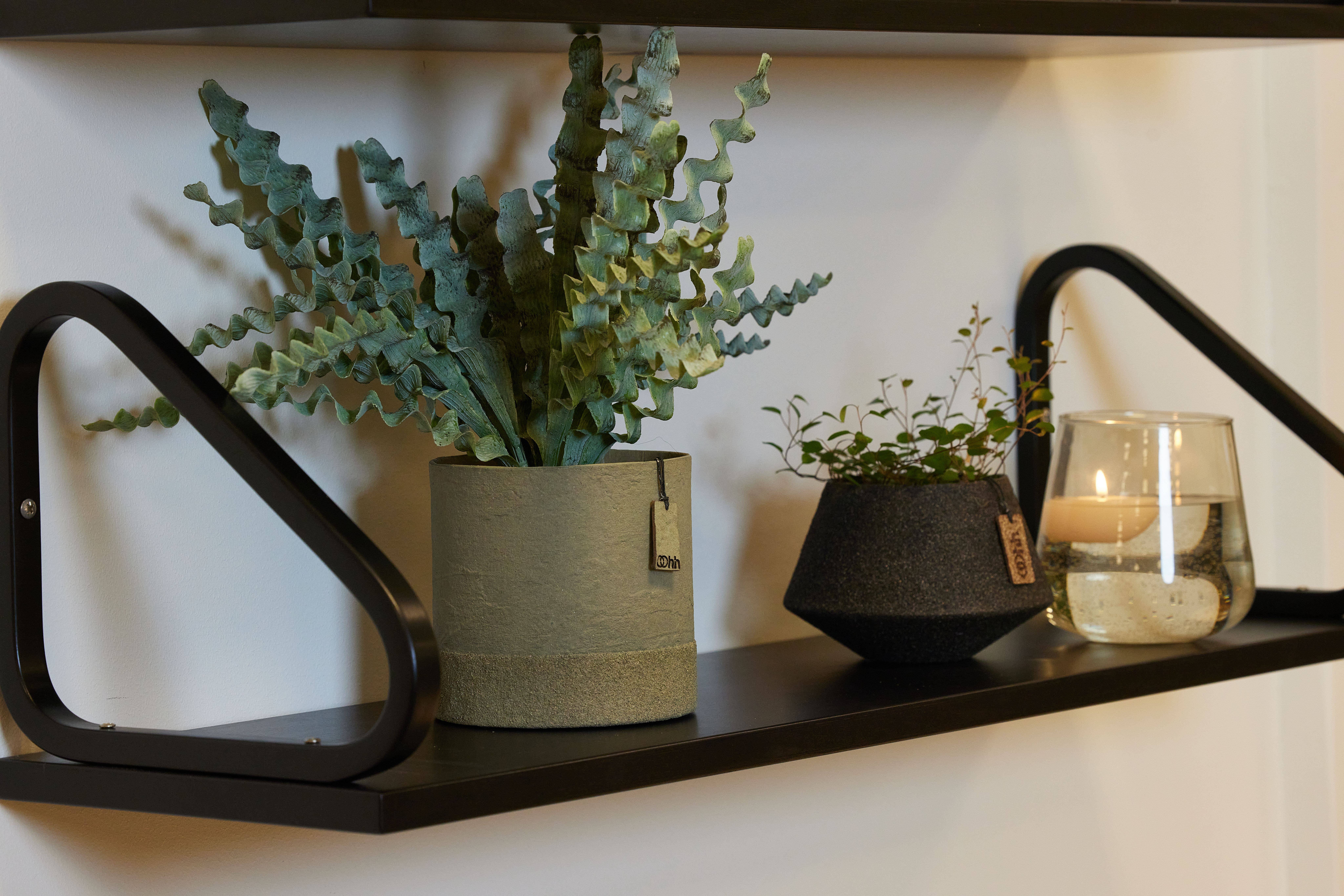 Lübech Living - Wholesale Plant Pot - Wood'z Edge pot, Sage1