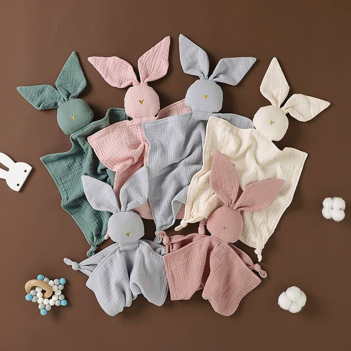 Couverture de sécurité pour bébé en coton certifié GOTS, tissu doux et absorbant pour la dentition pour la vente par shoplittleswan