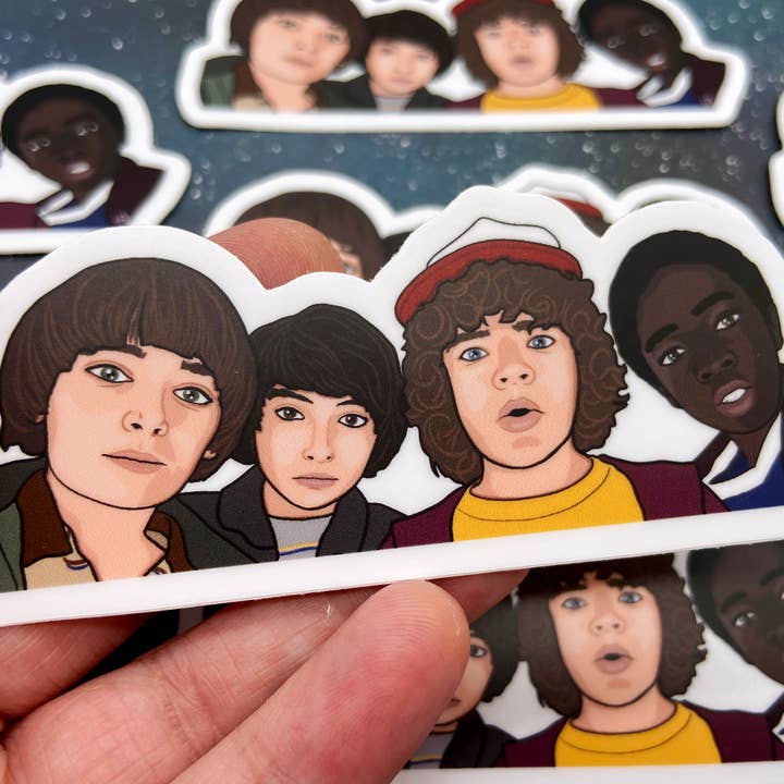 The Red Swan Shop - Wholesale Sticker - Vinyl Decal - Will Mike Dustin and Lucas - Stranger Things