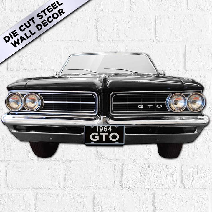 1964 Pontiac GTO Convertible USA Made Metal Sign, 2 Sizes for wholesale by Sunbeltgifts | Licensed Home Wall Decor