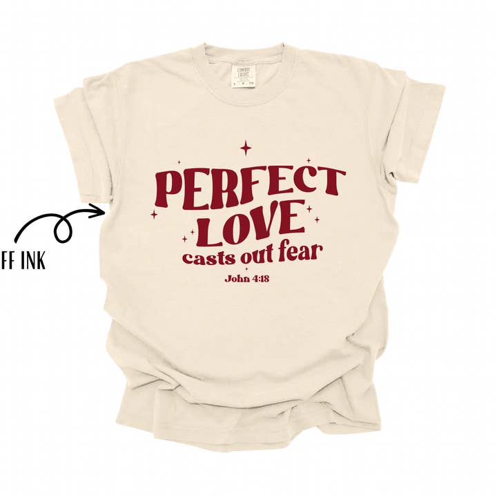 Perfekt kærlighed fordriver frygt | Unisex T-shirt for engroshandel hos Made By Yen