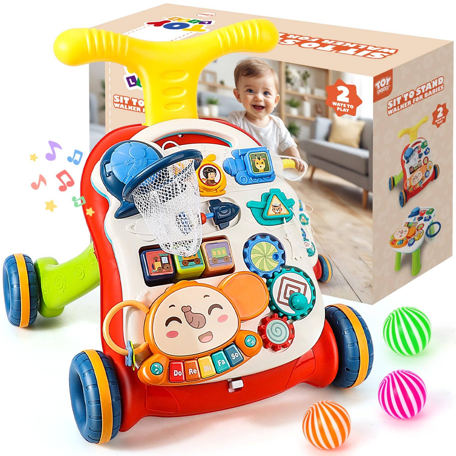 TOY Life - Wholesale Walker - Baby - TOY Life 3 in 1 Baby Push Walker and Activity Center6
