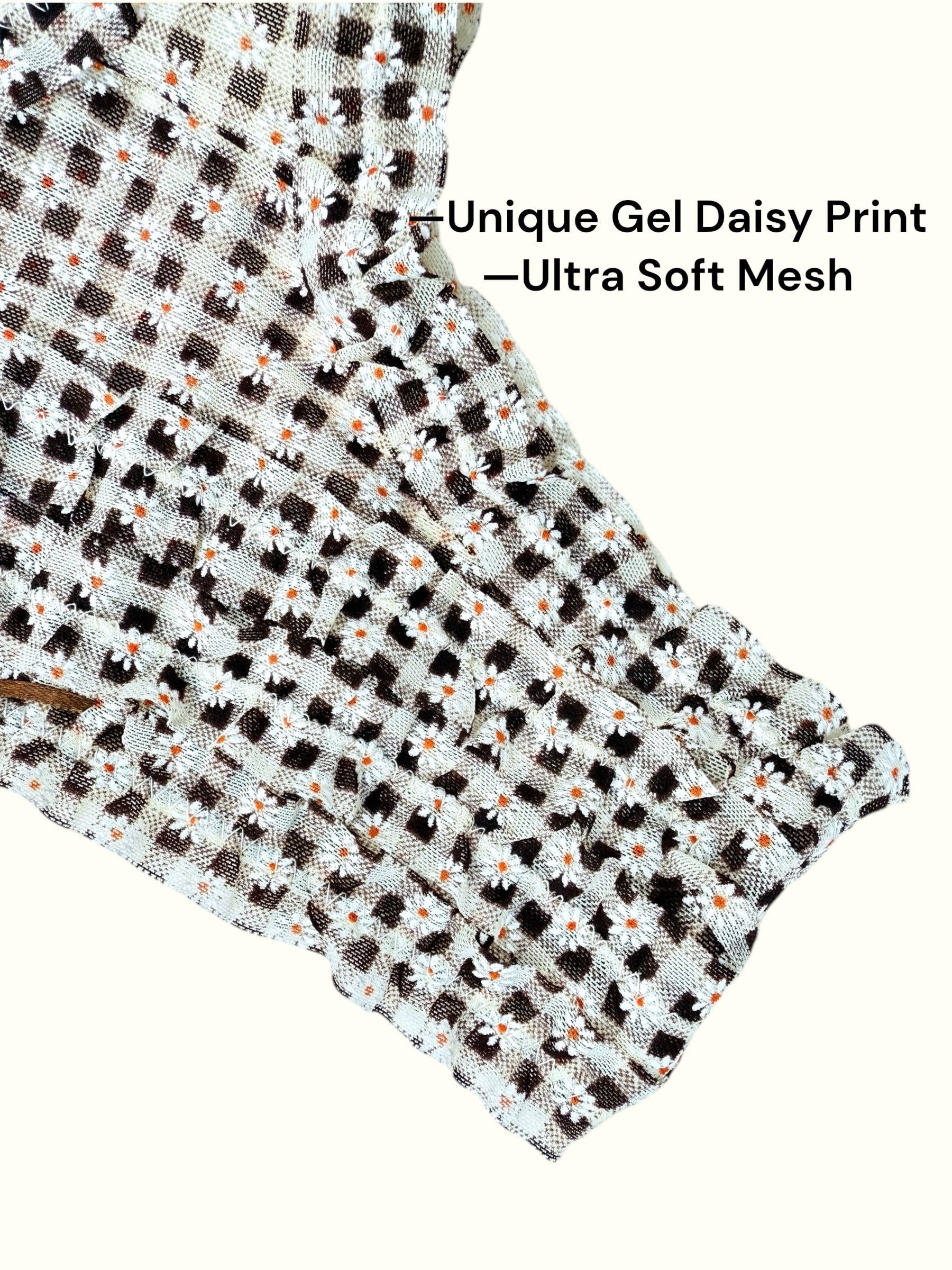 Milanblocks LLC – Großhandel Unterwäsche – Damen – Milanblocks Vintage-Stil Gingham Daisy Rüschen-Slips2