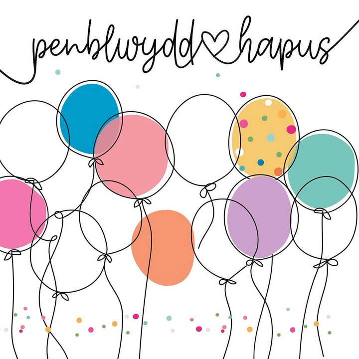 Penblwydd Hapus for wholesale by Belly Button Designs