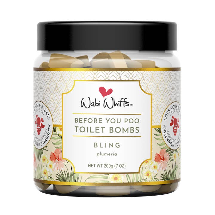 200g Bling Fizzing Toilet Love Bombs for wholesale by Wabi Whiffs