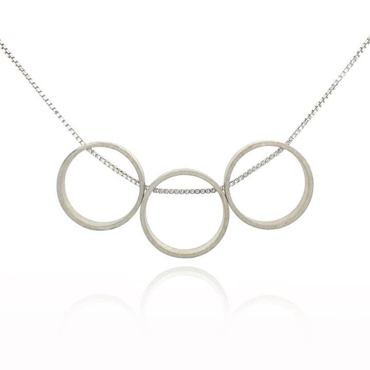 Triple Circle Necklace for wholesale by Flavia Bennett Designs