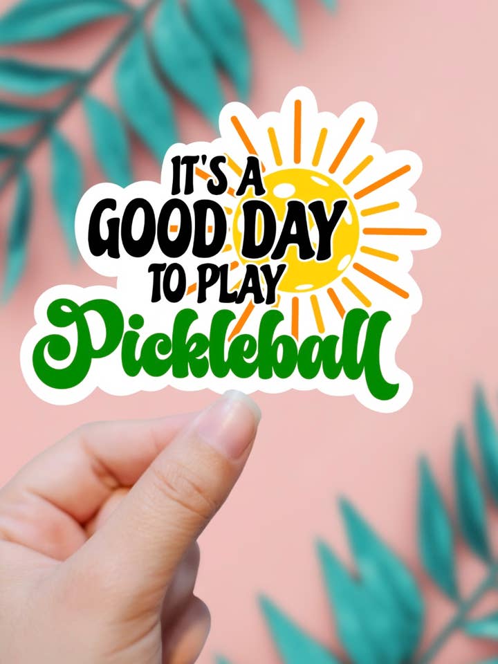 Autocollant C'est une bonne journée pour le pickleball pour la vente par EnchantingSunshine