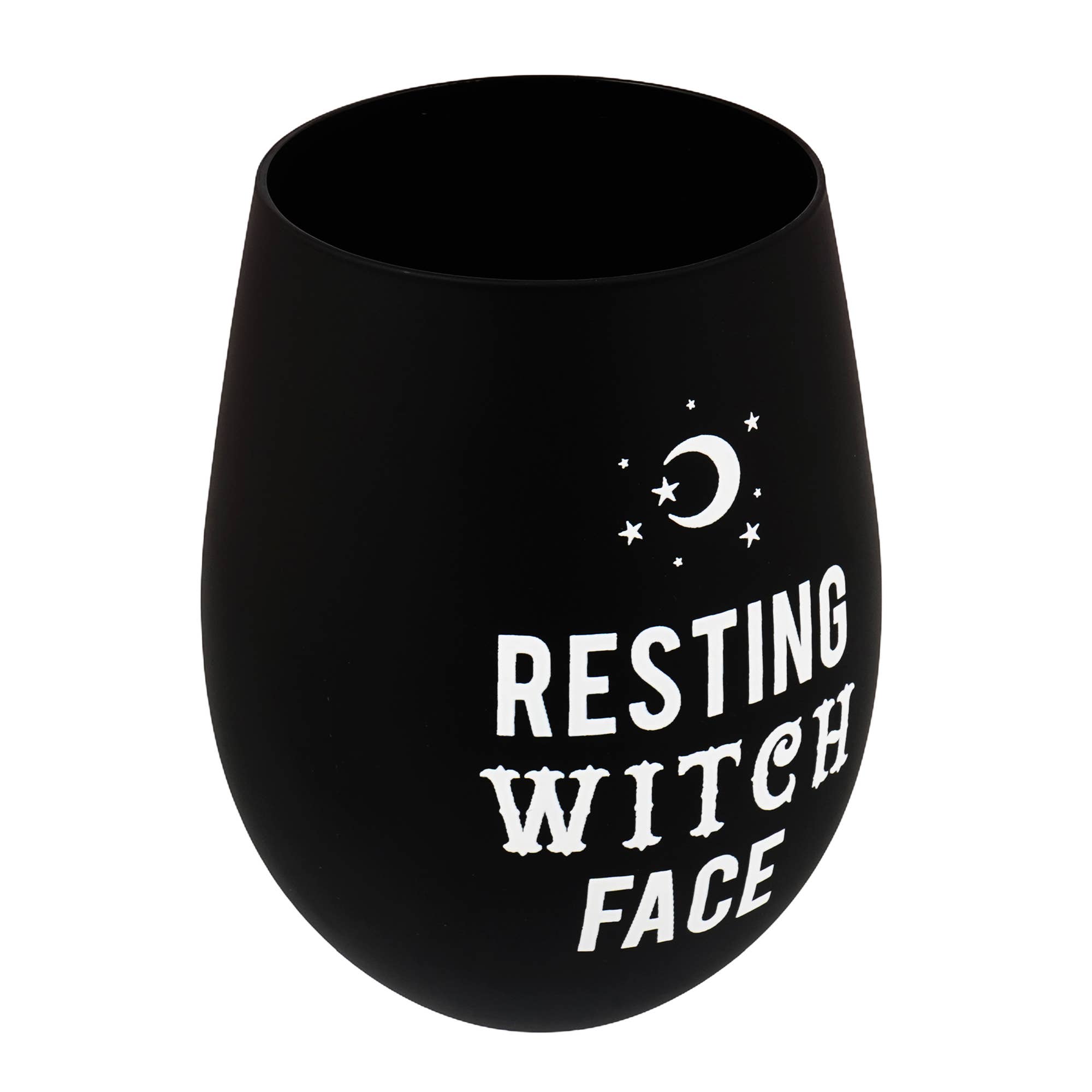 Fantasy Gifts - Vente Verres à vin - Verre à vin sans pied Resting Witch Face4