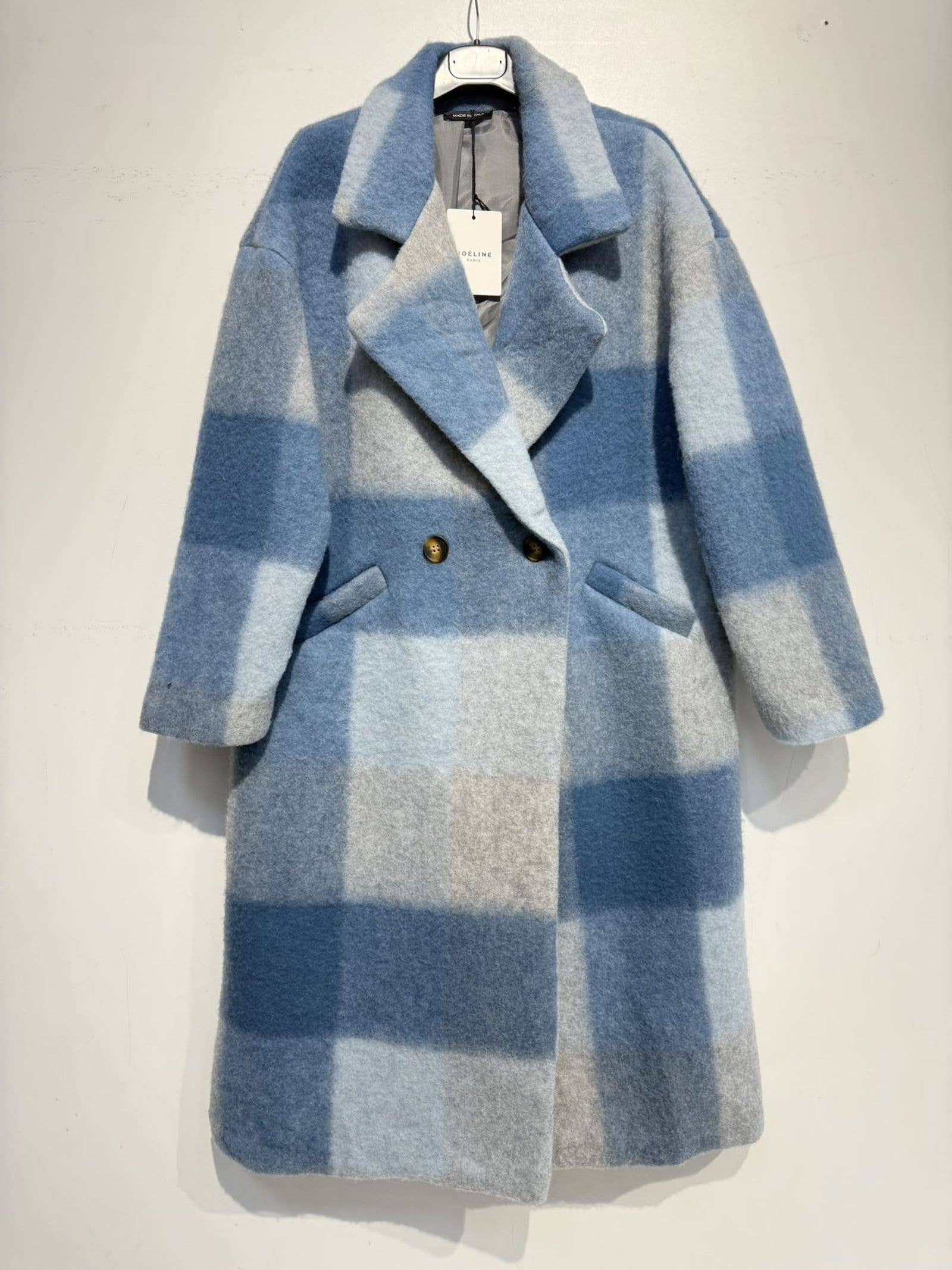 NOELINE - Wholesale Coat - Women's - Plaid wool coat 60705-522