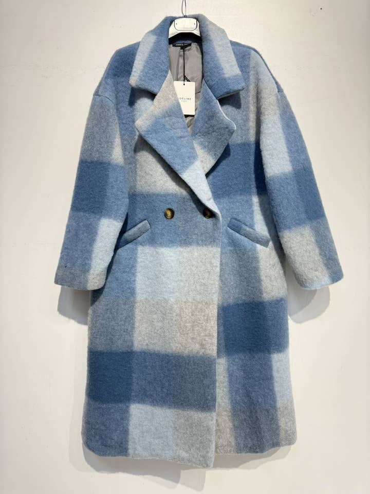 NOELINE - Wholesale Coat - Women's - Plaid wool coat 60705-522