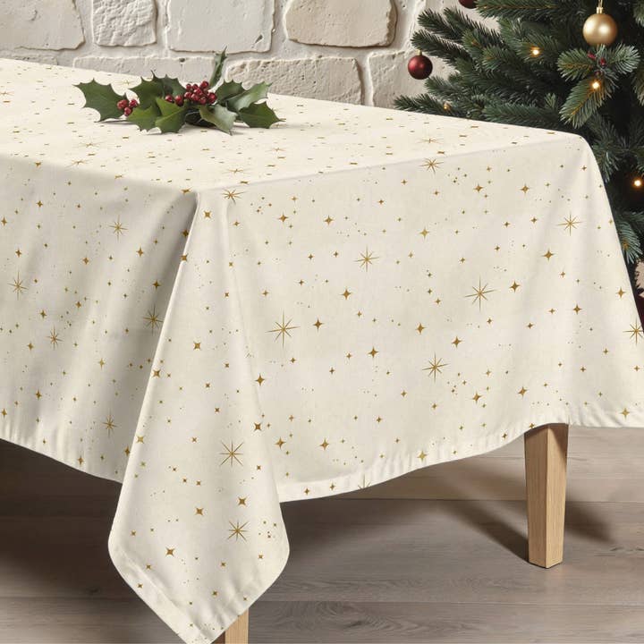 SG HOGAR - Wholesale Tablecloth - Stain-resistant tablecloth Christmas Red Sky 33
