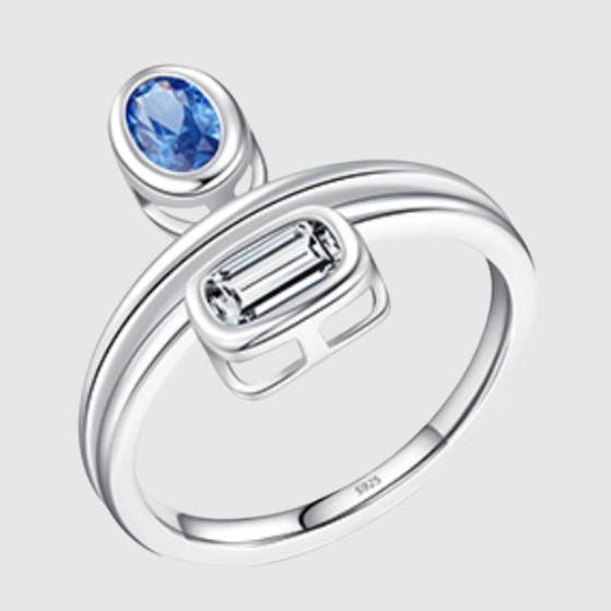 Agatha Ring - 925 Sterling Silver - Gold & Silver for wholesale by Omen Bazaar LLC