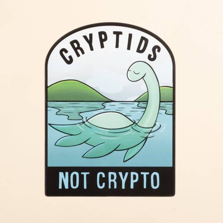 Dissent Pins - Wholesale Sticker - Cryptids Not Crypto Sticker1