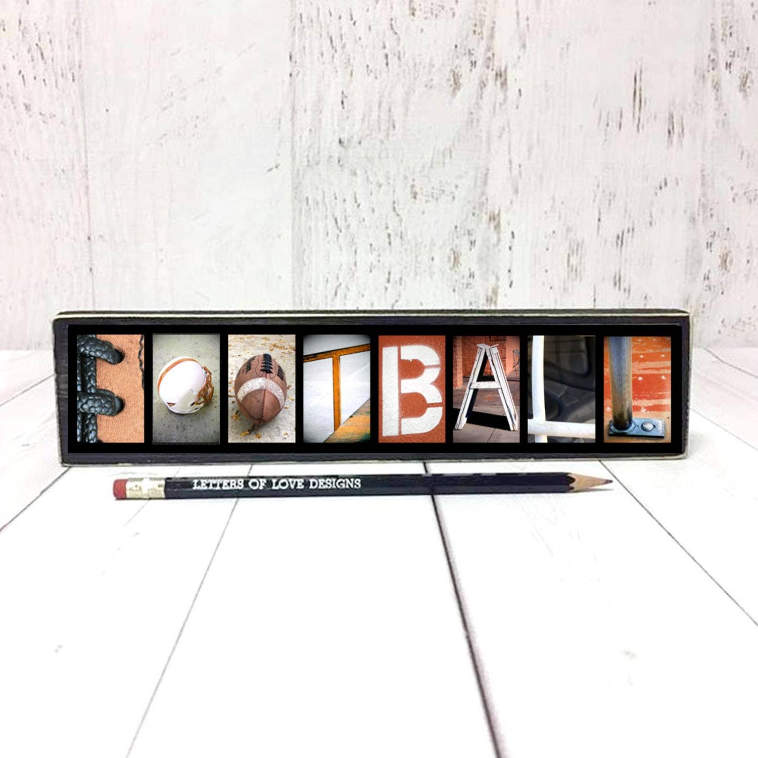 Letters Of Love Designs - Wholesale Sign - Football Sign, Football Gift, Sports Team Art, Football Team11