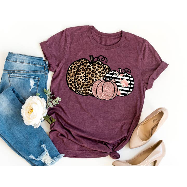 Herfst pompoenshirt, herfstshirt, Thanksgiving shirt voor wholesale door The Shirt Company