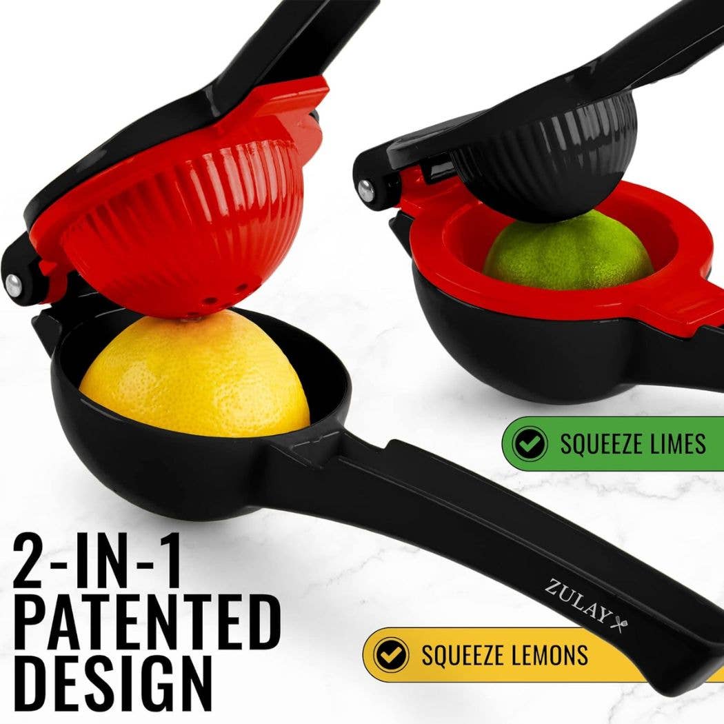 Zulay Kitchen - Venta al por mayor Exprimidores - Exprimidor de limón y lima 2 en 1 de metal, exprimidor manual9