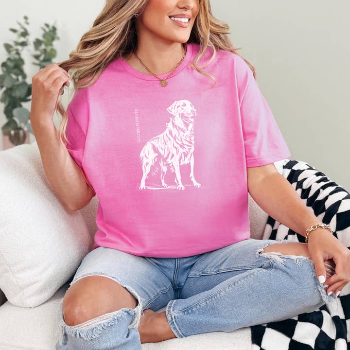 Golden Retriever Unisex Softstyle T-Shirt for wholesale by Pets and Humans