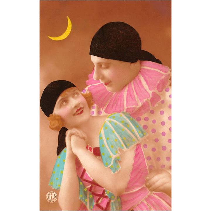 Found Image Press - Wholesale Sticker - Sticker FE-08 Pierrot and Pierrette