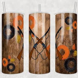 Trap Shooting 20oz Sublimation Tumbler for wholesale by Twisted T Creations