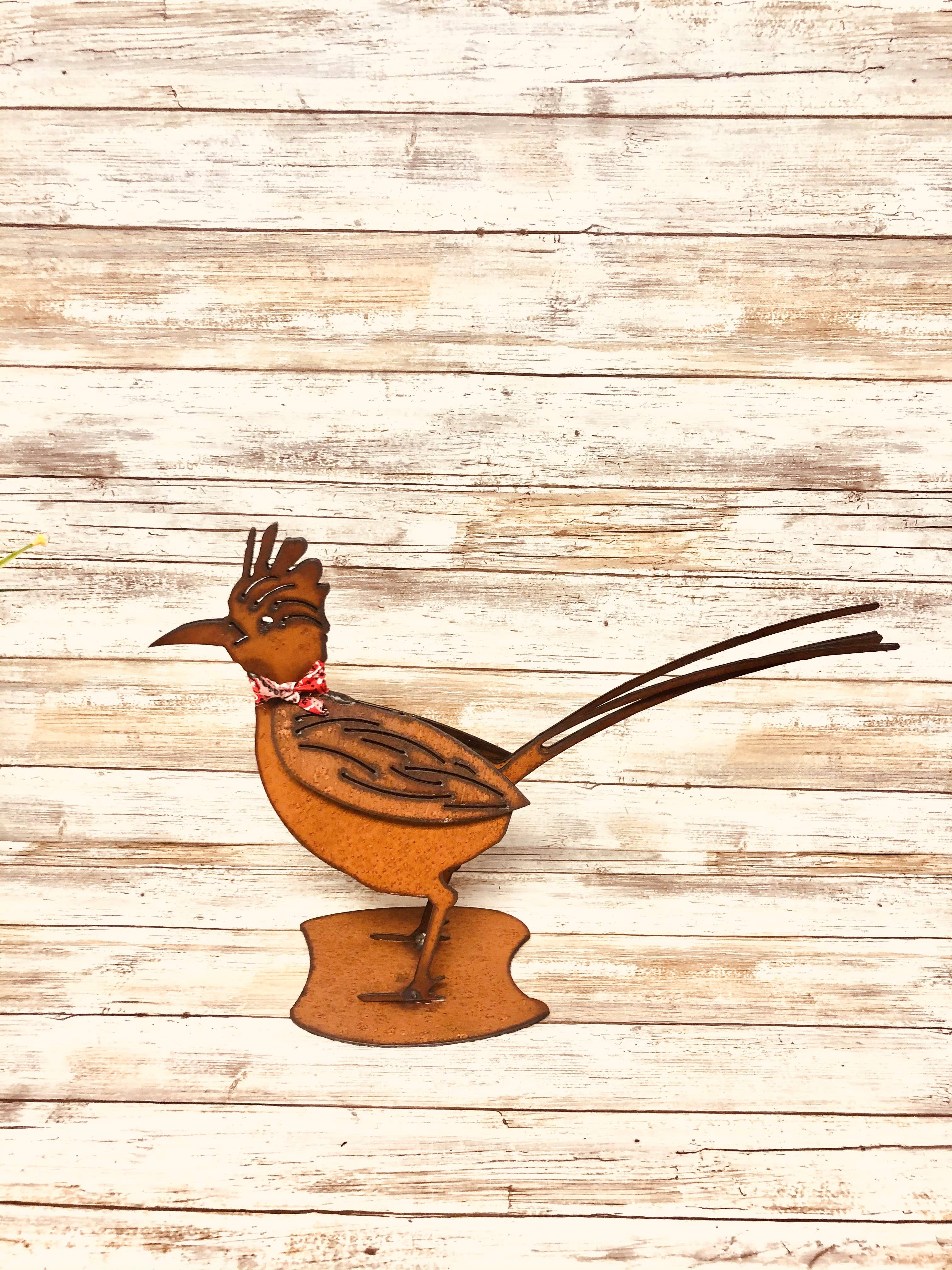 Roadrunner Medium Rustic Southwestern Garden Decor Yard Art for wholesale by Universal Ironworks USA