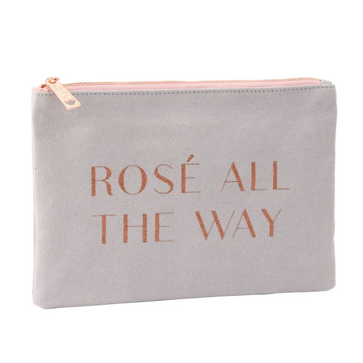 Grey 'Rose All The Way' Bag for wholesale by CGB Giftware