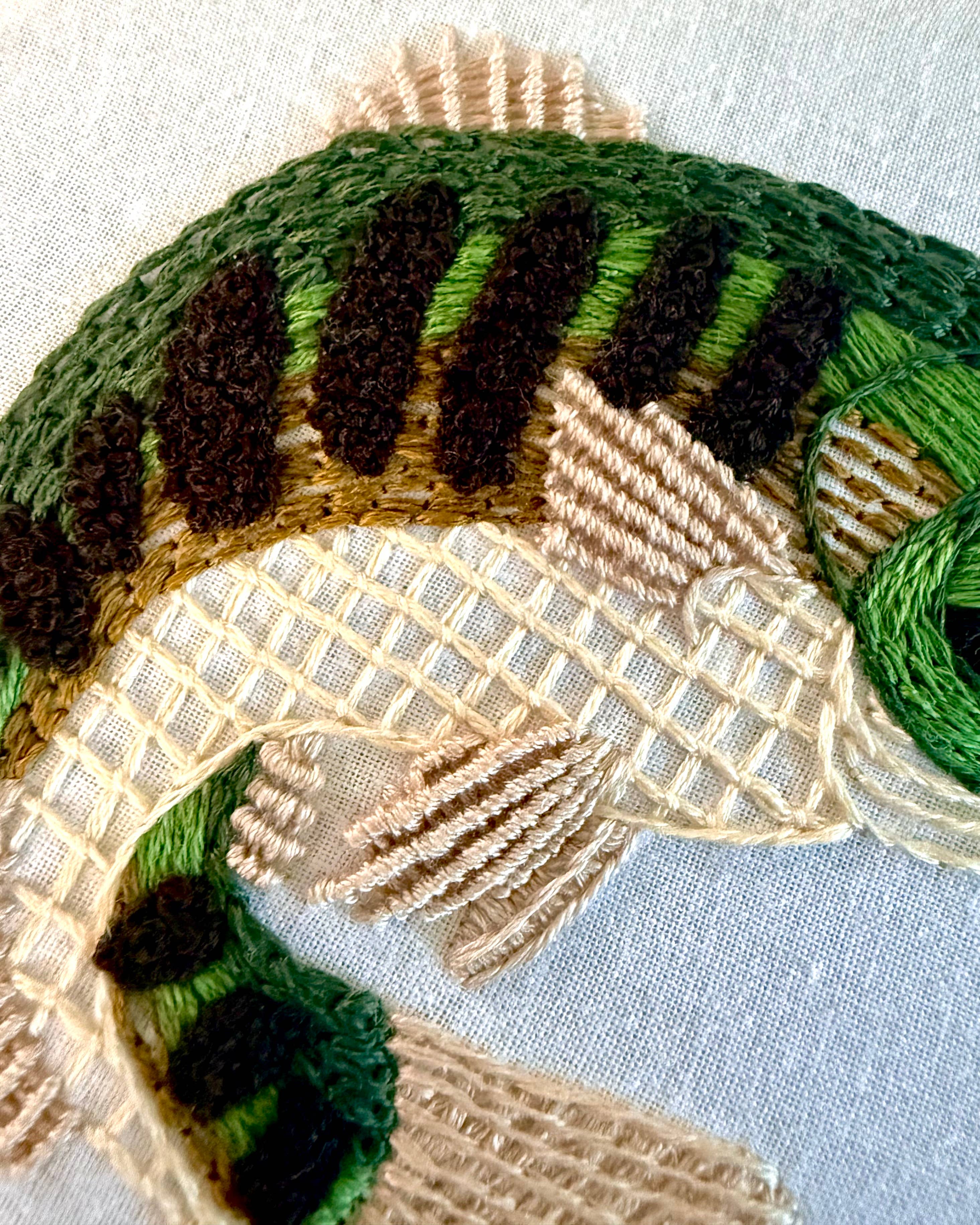 Stitches By Tiff - Wholesale Embroidery/Cross Stitch Supplies - Gone Fishing Craft DIY Embroidery Kit6