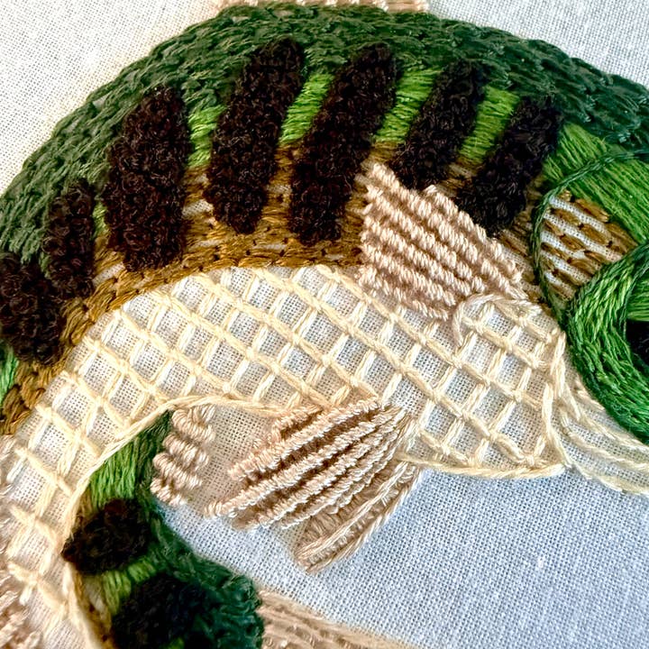 Stitches By Tiff - Wholesale Embroidery/Cross Stitch Supplies - Gone Fishing Craft DIY Embroidery Kit6