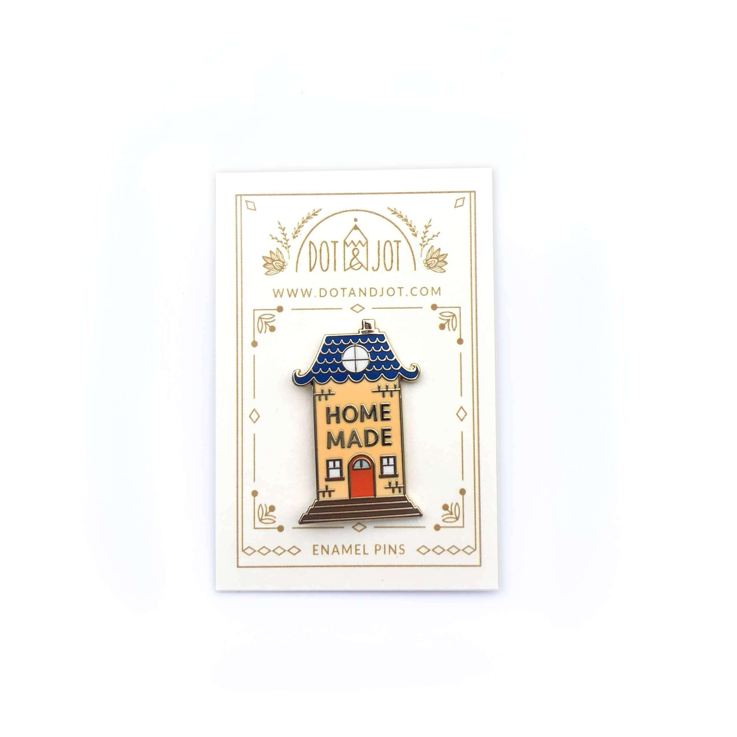 Dot&Jot - Wholesale Lapel Pin/Button - Homemade House Enamel Pin1